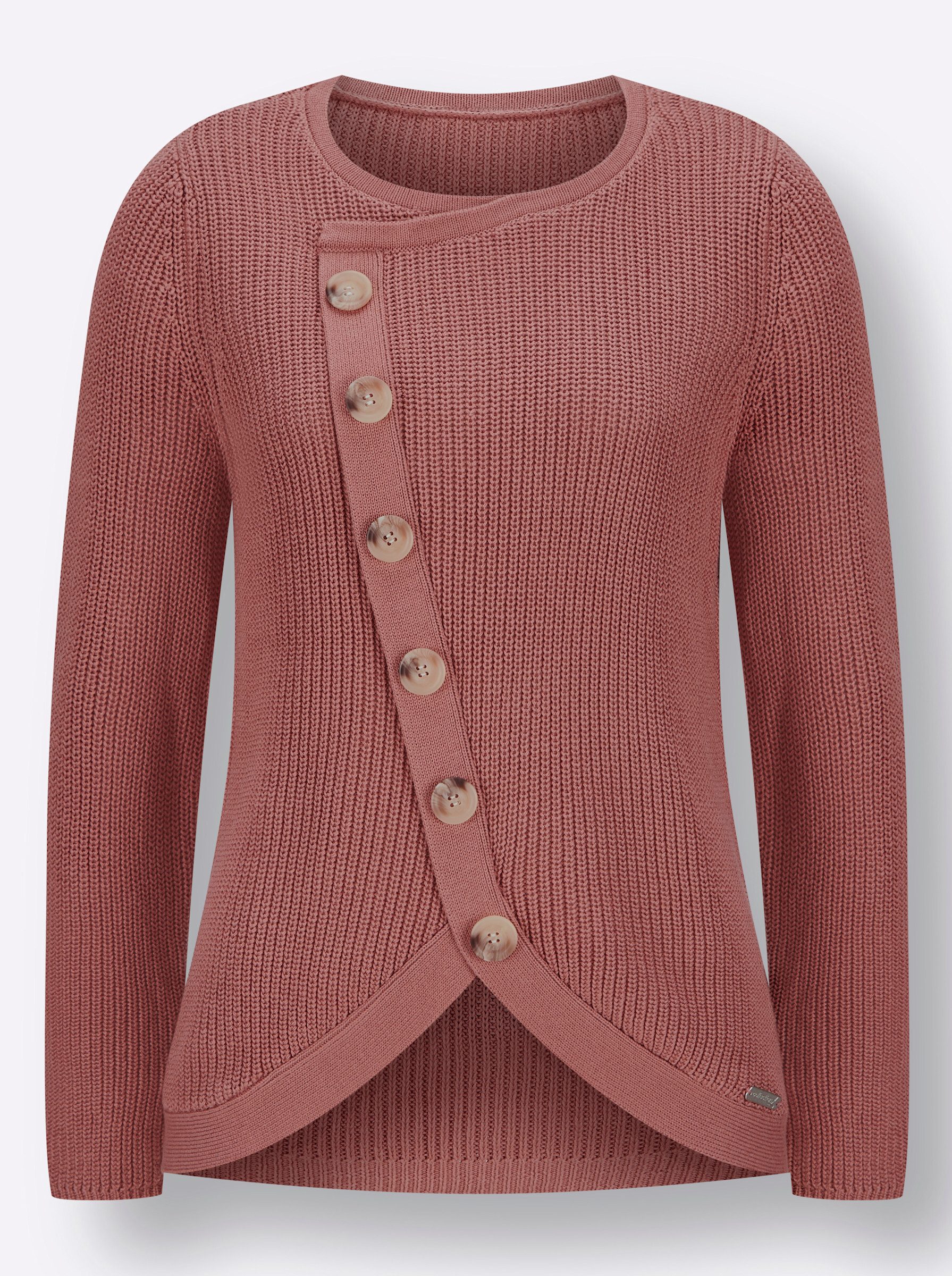Strickpullover Pullover Langarm Rippoptik
