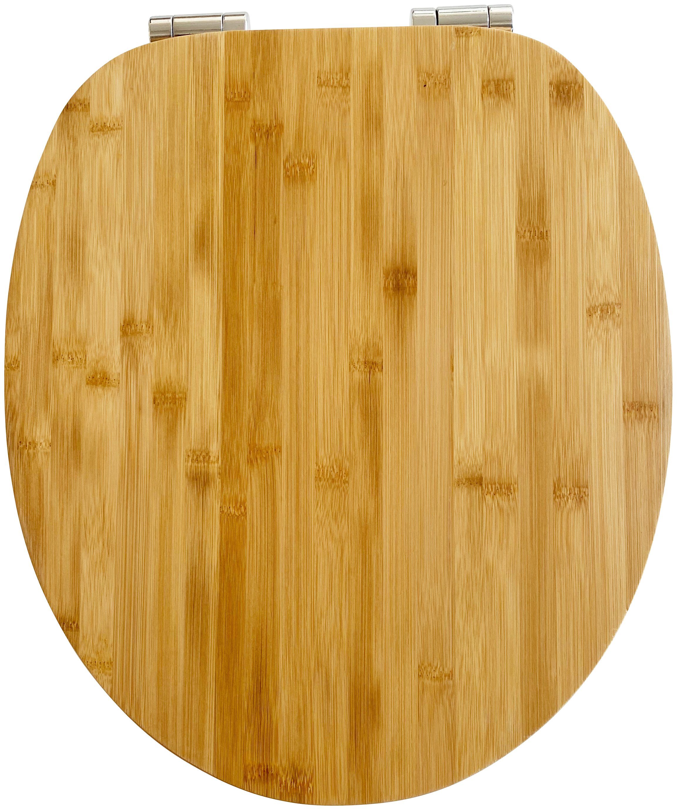 ADOB WC-Sitz Bambus dunkel, mit Absenkautomatik, geeignet für alle handelsü günstig online kaufen