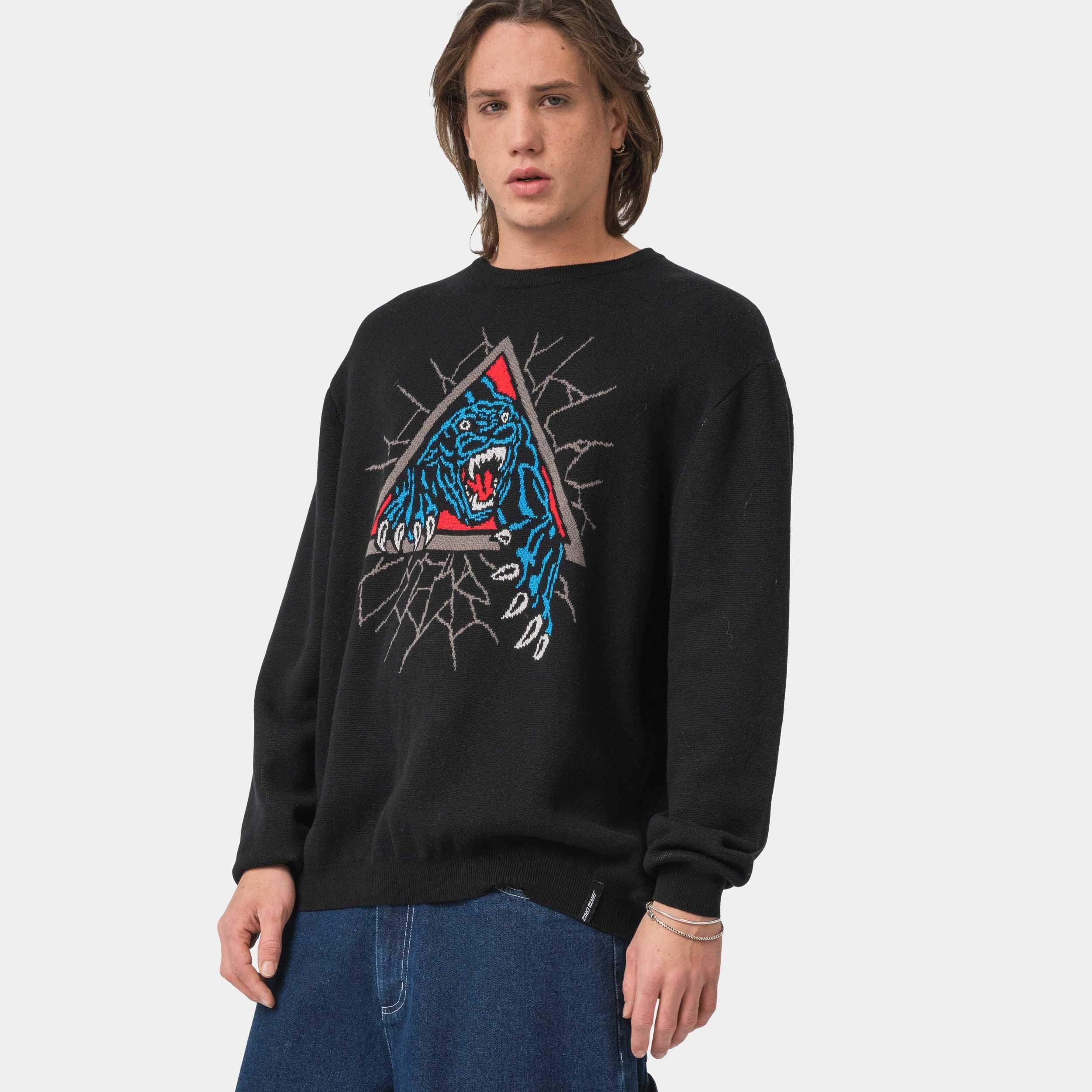 Santa Cruz Sweater – Natas SC Panther Knit Crew – Herren Пуловеры