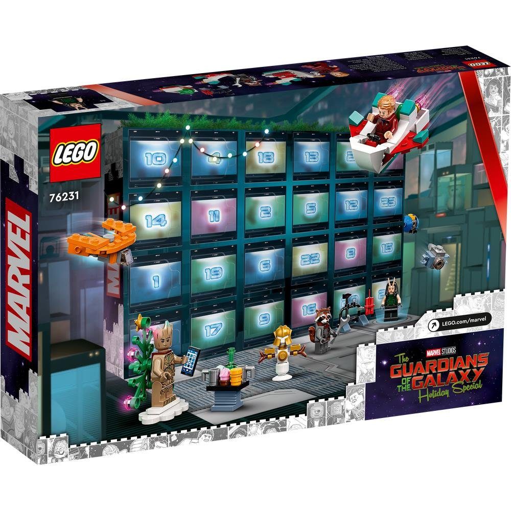 Mini-Modelle, - (268-tlg), Kinder und für 6 Guardians of 2022 ab Minifiguren Heroes™ Super mit Adventskalender (76231) Marvel Galaxy LEGO® the Jahren