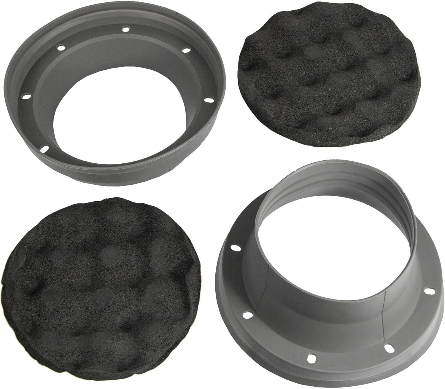 Musway MUSWAY MSB130 Silikon Lautsprechermanschetten 13cm Auto-Adapter