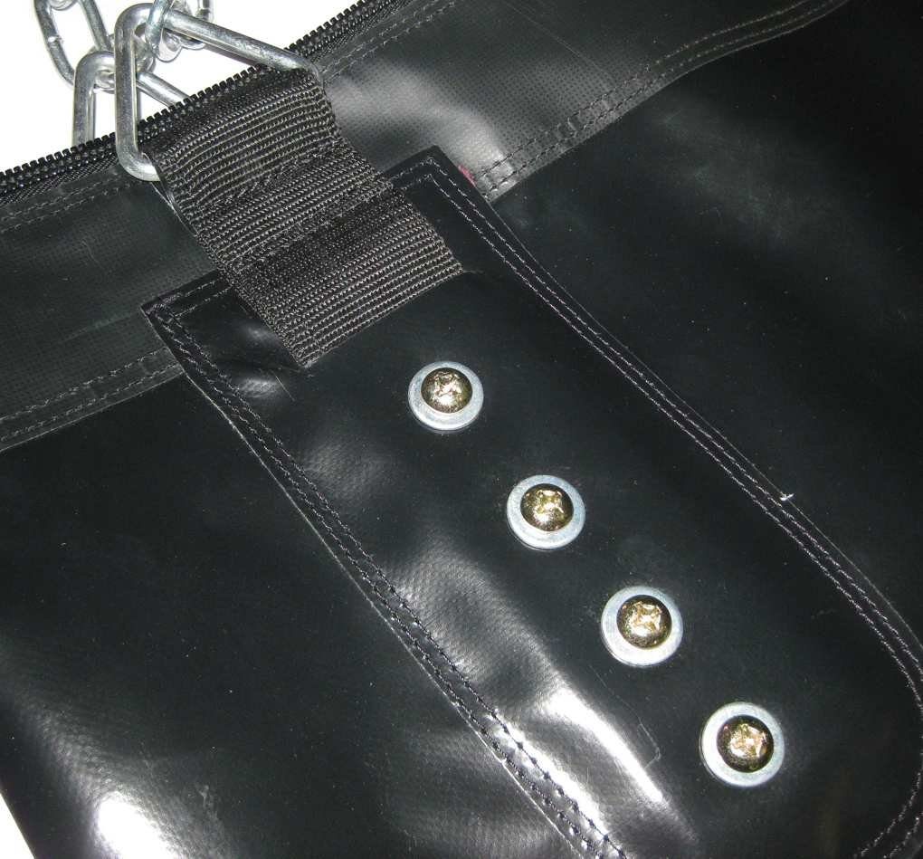 BAY-Sports Boxsack Sandsack 180 x 35 cm schwarz Kunstleder ungefüllt