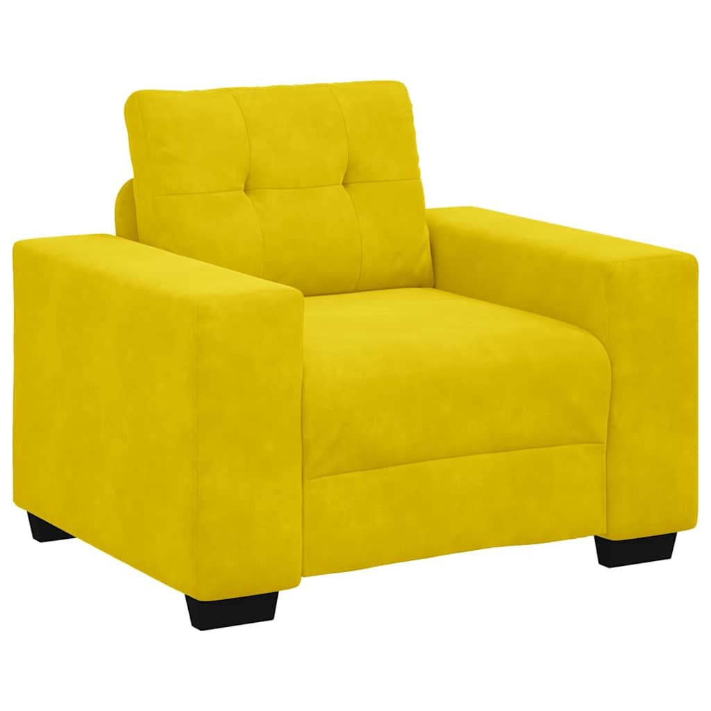 vidaXL Sofa Sessel Gelb 60 cm Samt