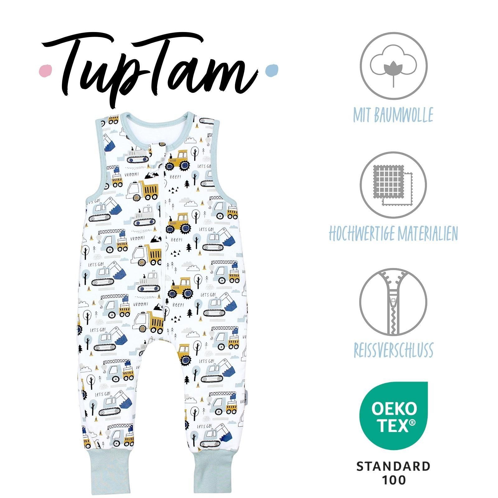 TupTam Babyschlafsack Schlafsack mit Beinen ohne Ärmel 2.5 TOG Ganzjahr – Bild 2 von 5