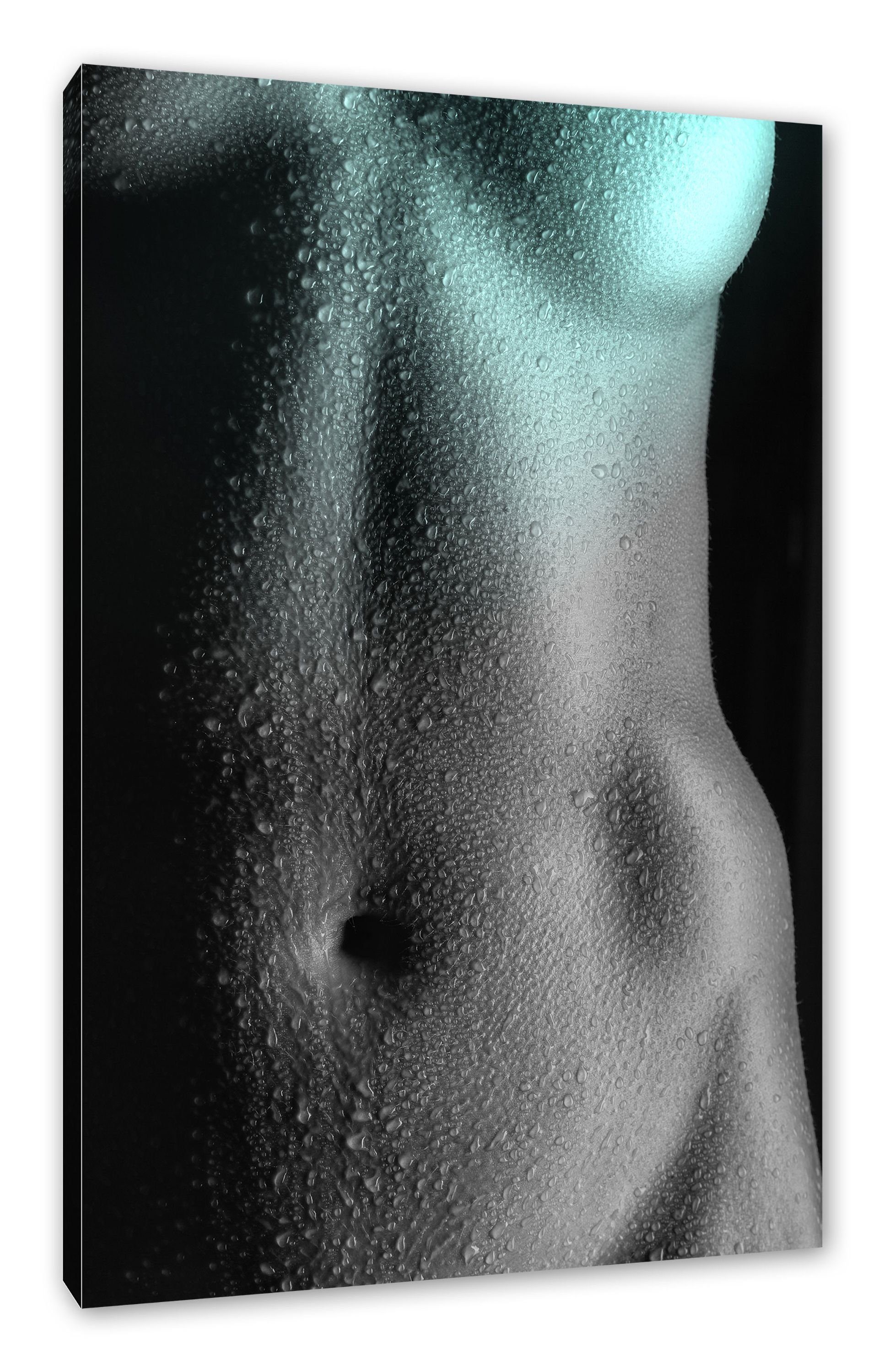 fertig Frauenkörper Erotischer St), Frauenkörper, (1 Erotischer bespannt, Leinwandbild inkl. Leinwandbild Pixxprint Zackenaufhänger