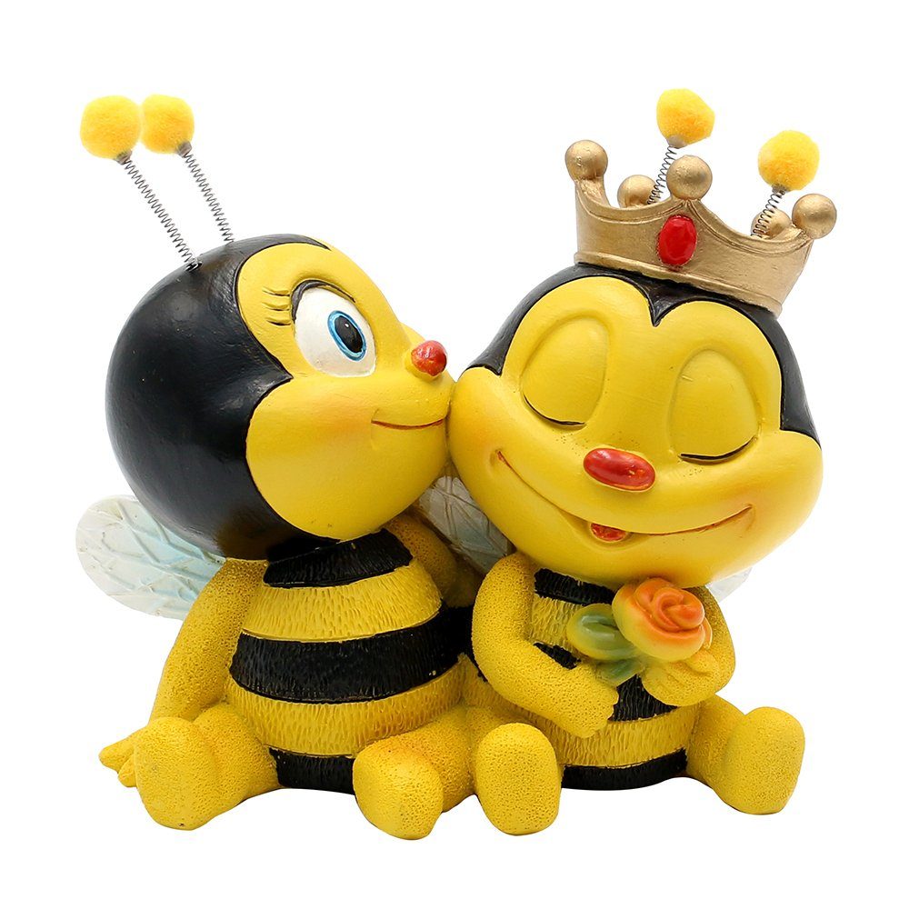 Dekohelden24 Gartenfigur Dekofigur Bienenpaar sitzend, Gartendeko, günstig online kaufen