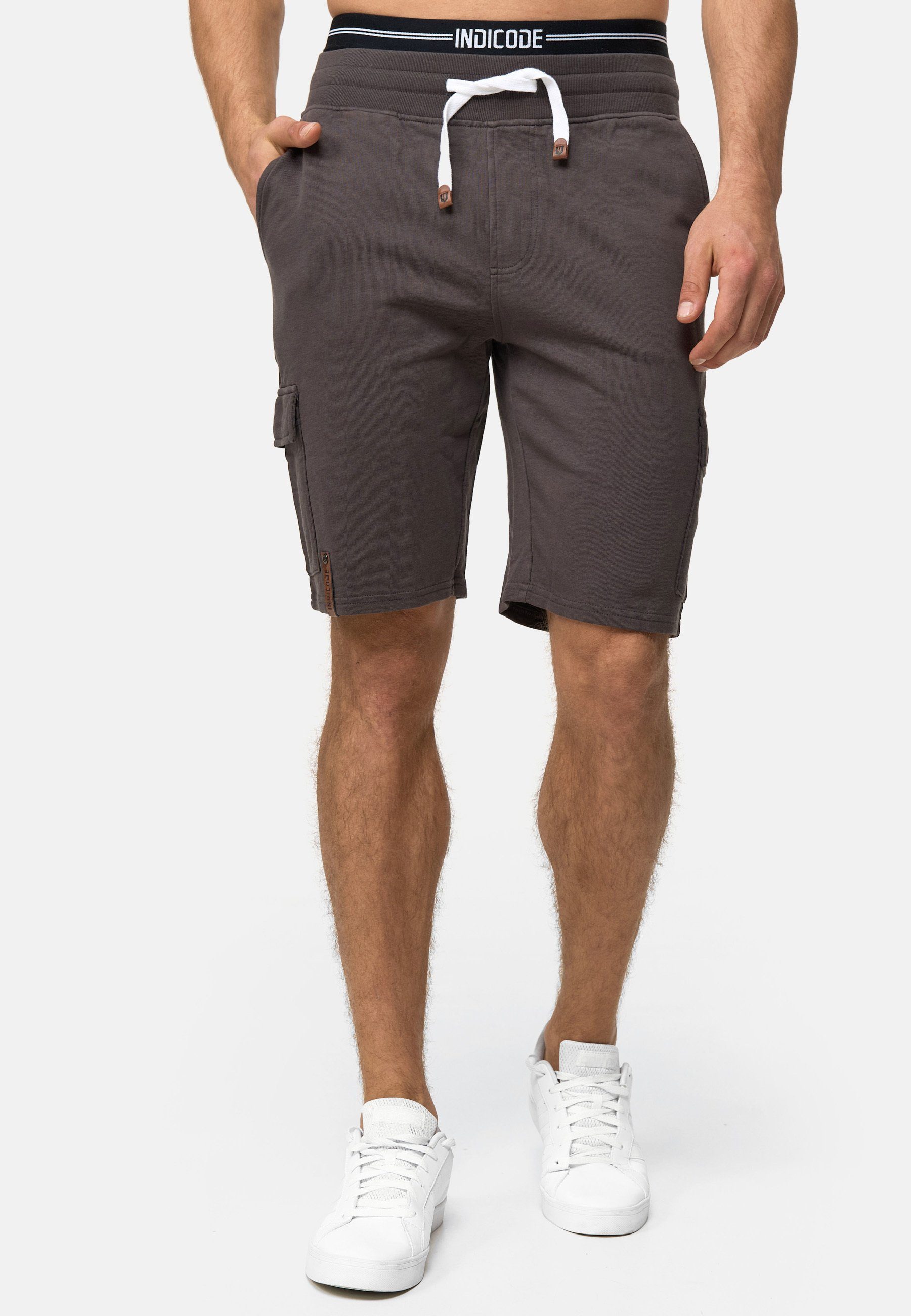 Indicode Sweatshorts Herren White Rock Sweat Shorts Herrenshorts aus 100 % günstig online kaufen