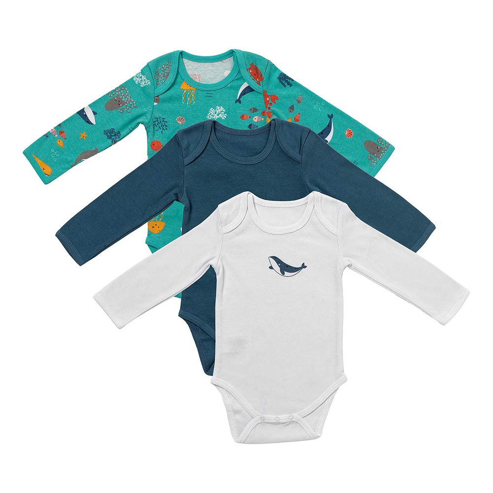 Schlummersack Langarmbody Bio Baby-Bodys langarm 3er-Pack