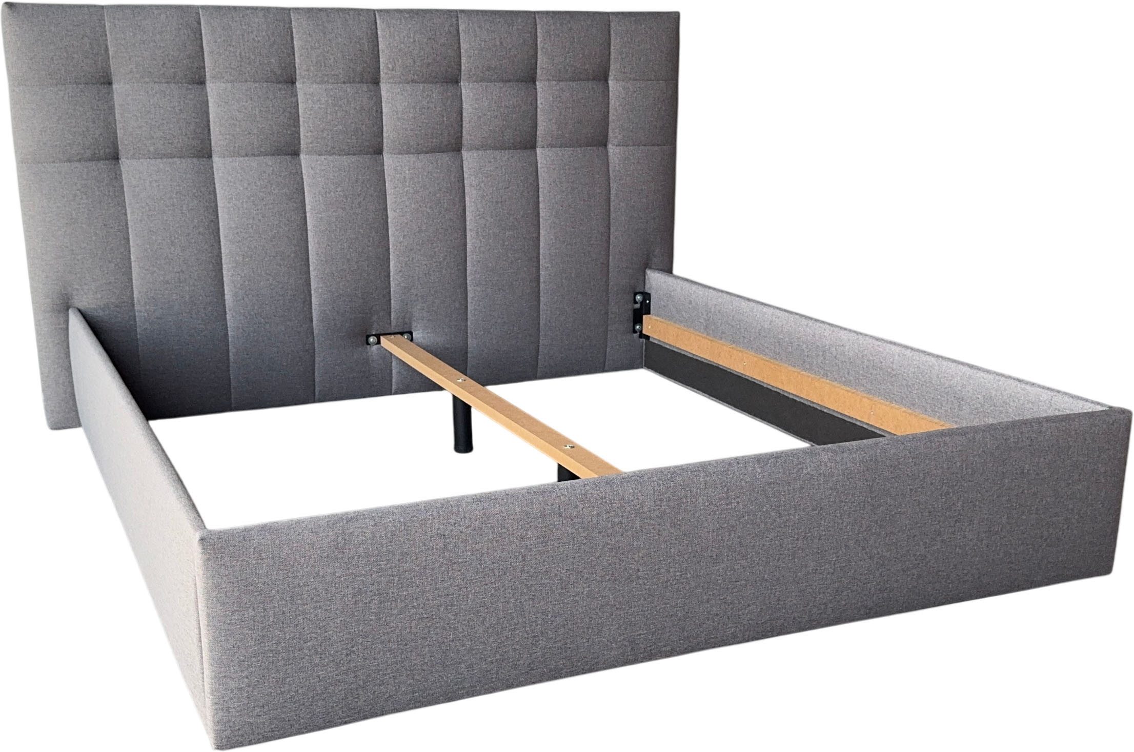 COLLECTION AB Polsterbett CLASSIC mit stabilem Rahmen und schönem Bezug (180 cm x 200 cm), Wahlweise mit Lattenrost und 4 Farben zur Auswahl – Bild 5 von 5