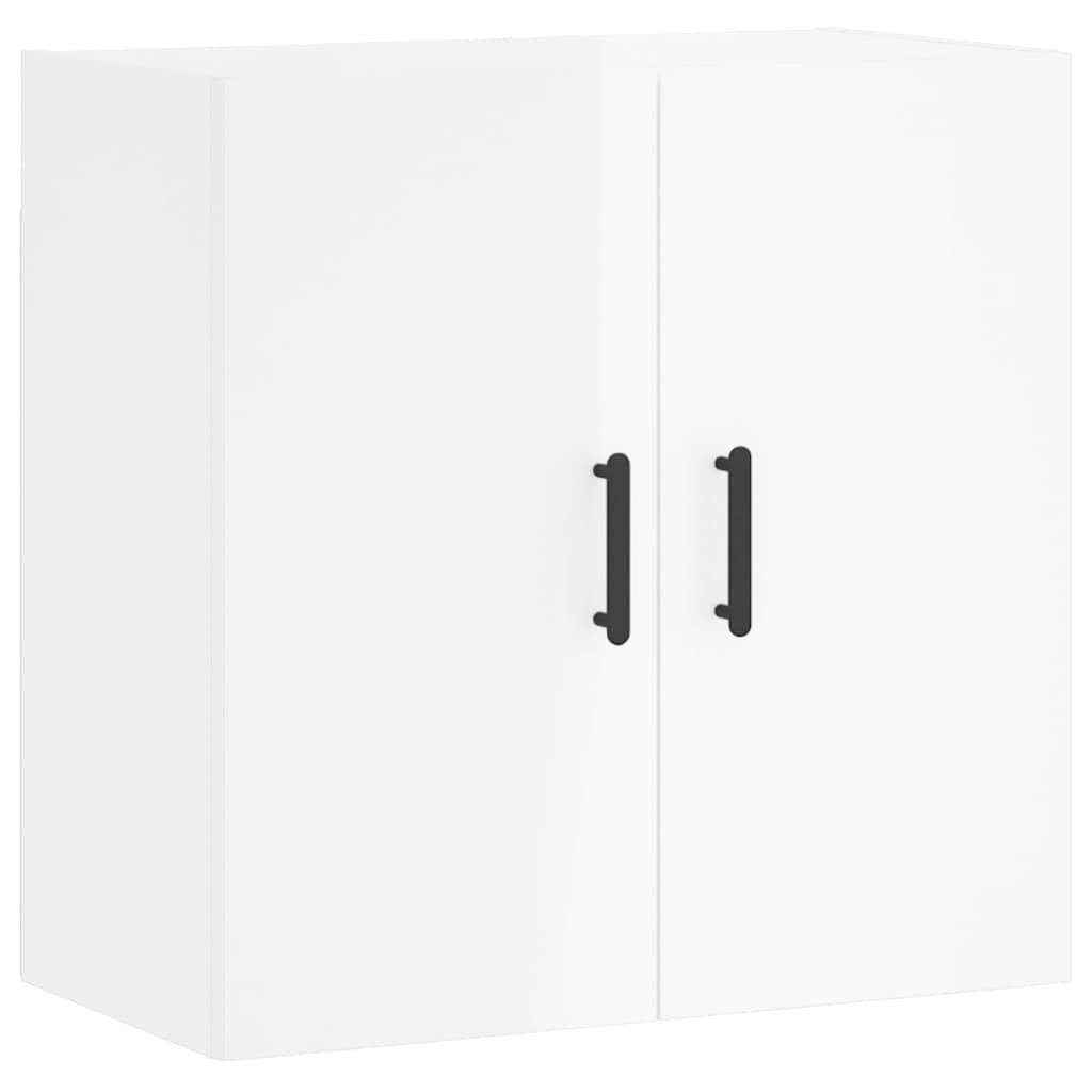 Hochglanz-Weiß cm Holzwerkstoff vidaXL (1-St) Wandschrank 60x31x60 Fächerschrank