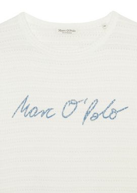 Marc O'Polo T-Shirt mit Struktur und Lochmuster