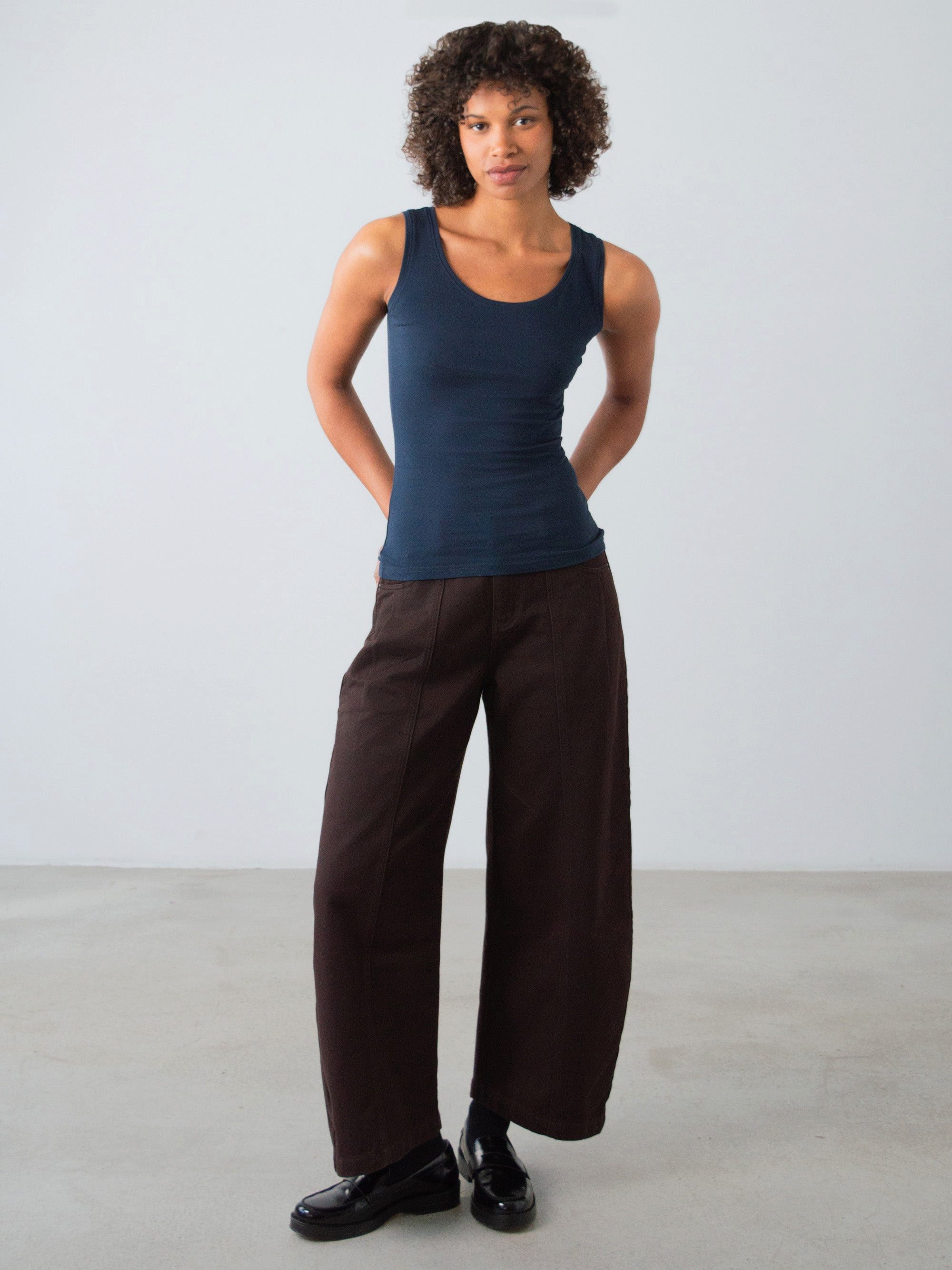 HONEST BASICS Tanktop Stretch Tank aus Bio- und recycelter Baumwolle