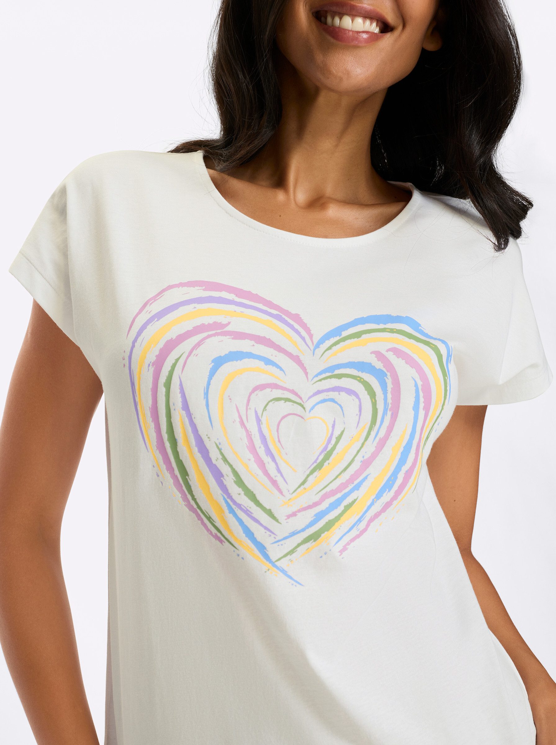 Sieh an! T-Shirt Kurzarm-Shirt Extra kurz – Bild 4 von 5