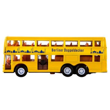 Idena Spielzeug-Bus Idena 4229634 - Modellbus Berliner Doppeldecker, mit Freilauf, ca. 13
