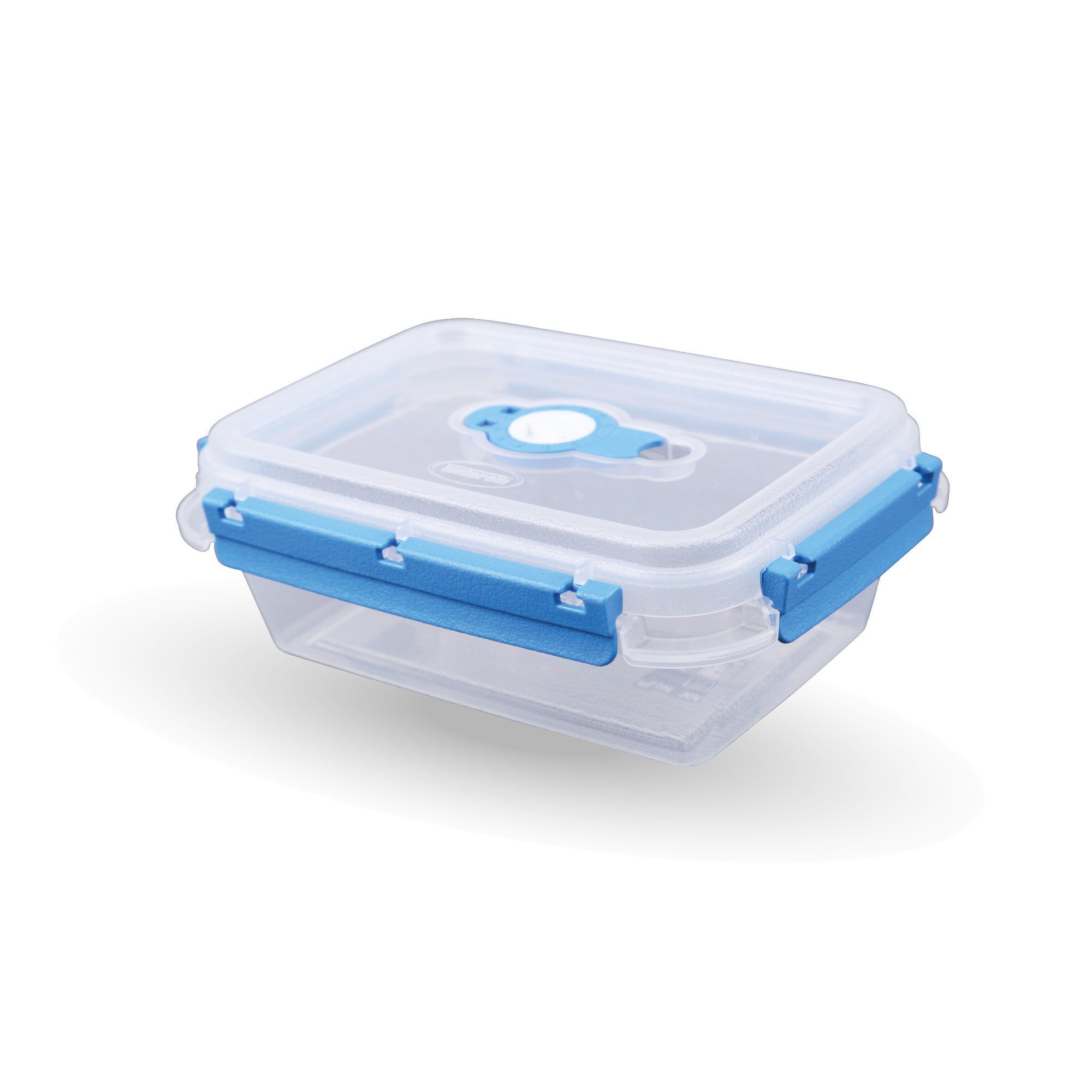 Tontarelli Frischhaltedose Lunchbox 0,9 L, Kunststoff, (1-tlg), Vorratsdose für Lebensmittel - Aufbewahrungsbox luftdicht - Meal Prep Blau