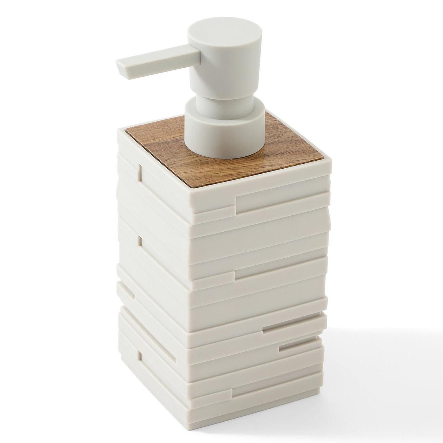LuxusKollektion Seifenspender Seifenspender Beige Holz Modern