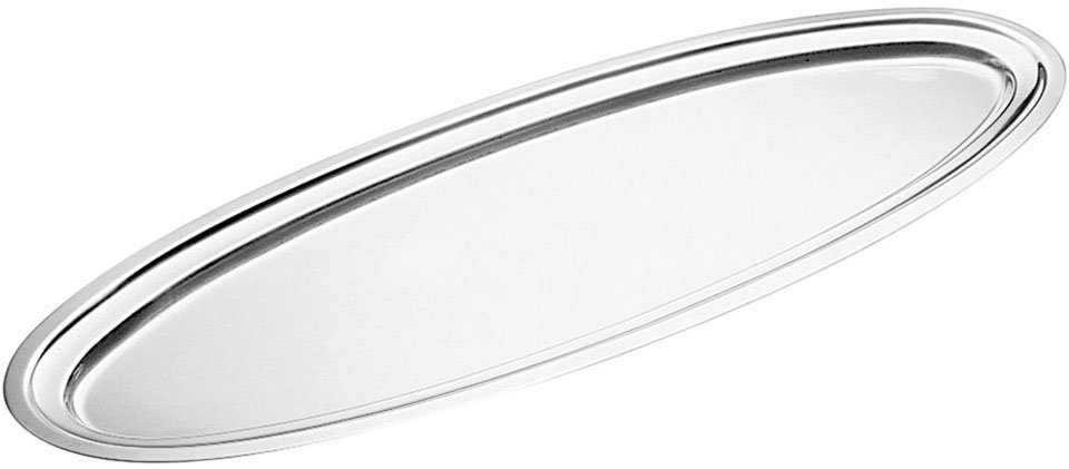 PINTINOX Servierplatte Vassoi, Edelstahl, (1-tlg), oval, ideal für Fisch,  spülmaschinengeeignet