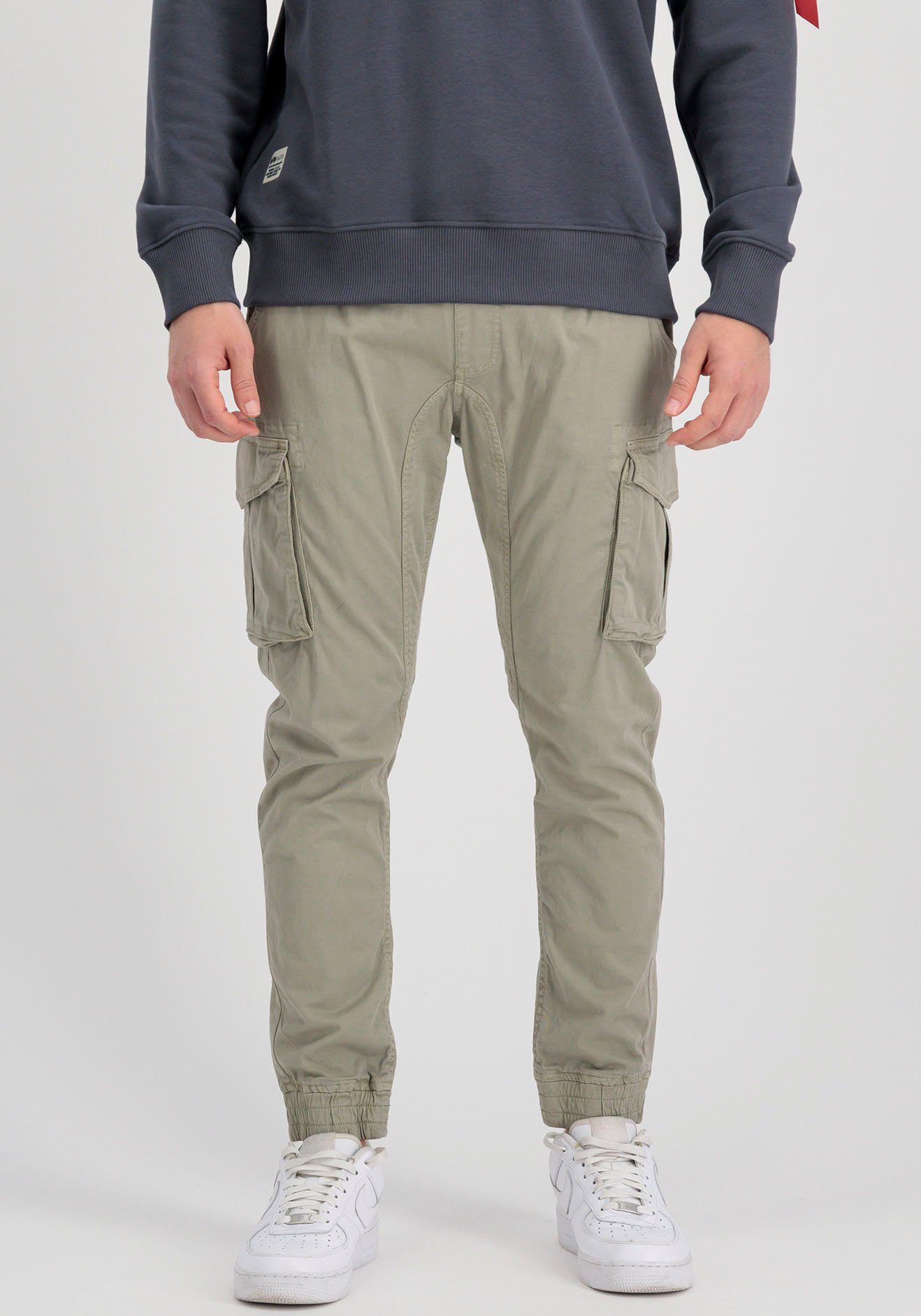 Industries vintage Cotton Cargohose Twill Alpha Jogger sand