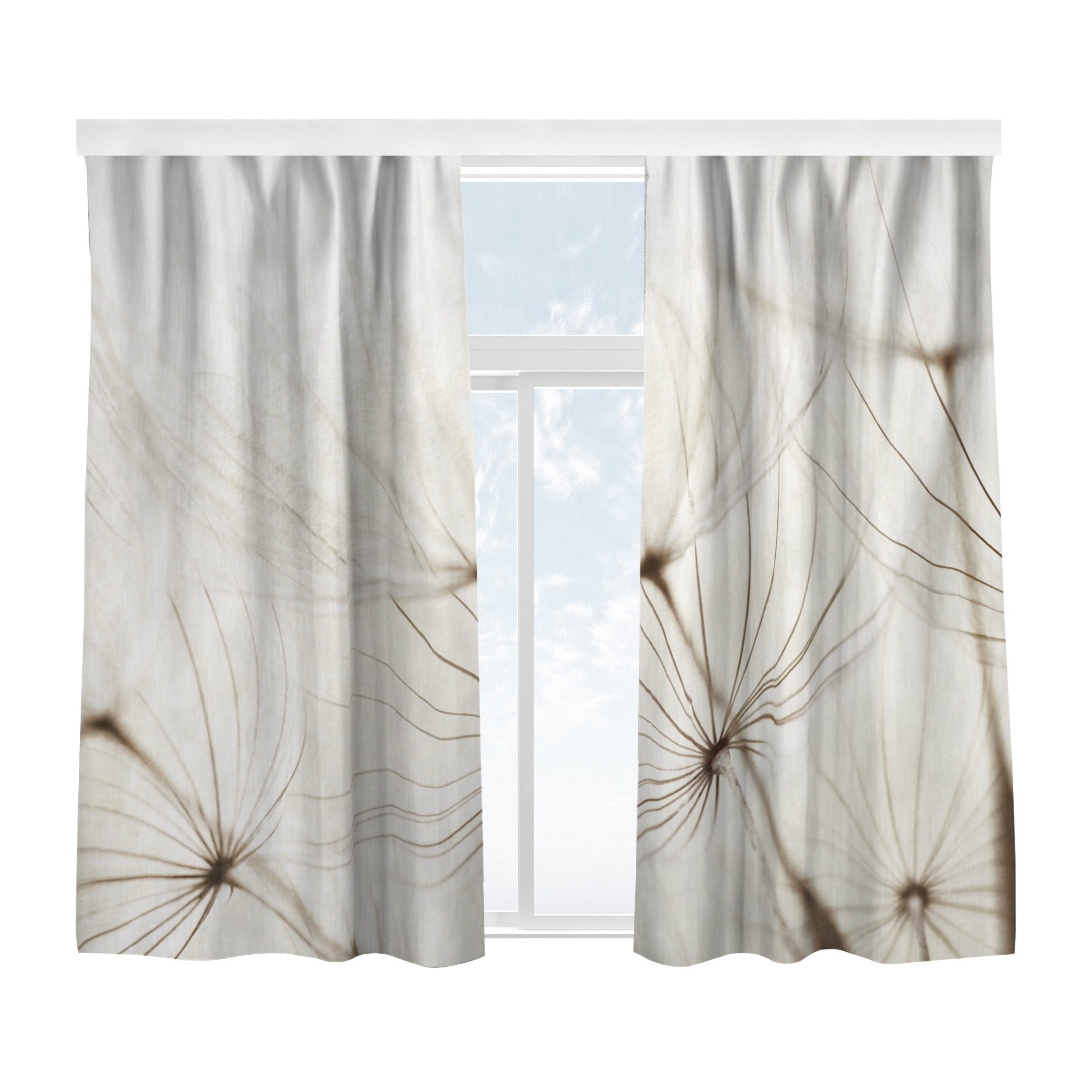 Bilderdepot24 Vorhang Gardine Natur Tropisch Sanfte Gräser Türvorhang Raumteiler (2 St), Multifunktionsband, blickdicht, Samt, Schiebegardinen Küche Schlafzimmer Wohnzimmer Schiebevorhang