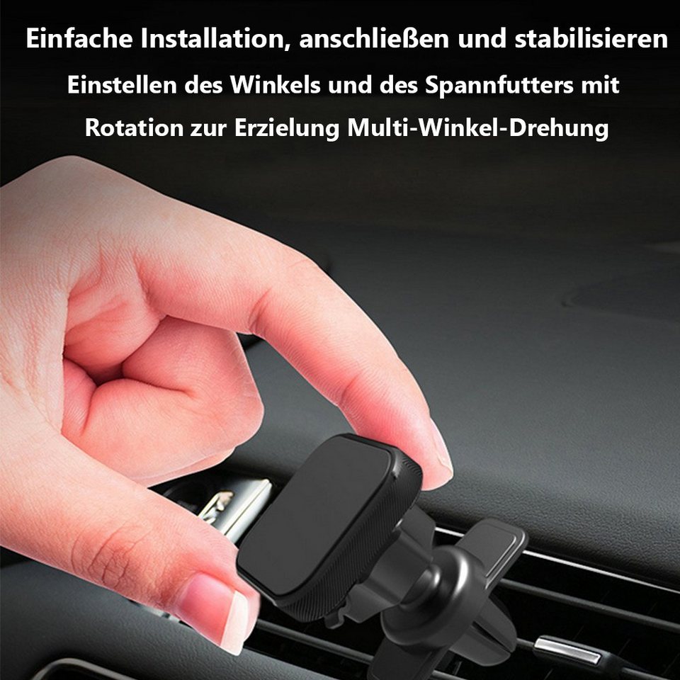 GelldG 16 Starker Magnet Handyhalterung Auto Lüftung, MagSafe Autohalterung  Handy-Halterung