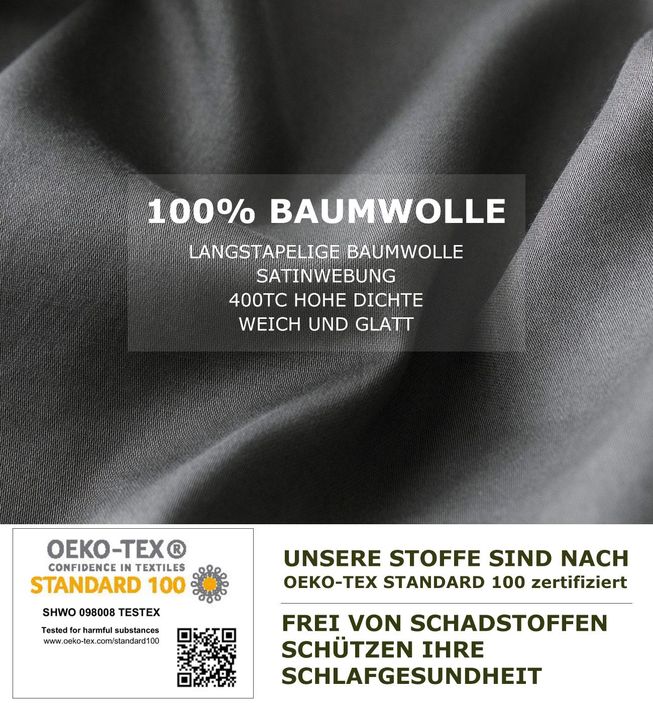 SaladHouse Bettwäsche Satin Bettwäsche-sets: Bettbezug + günstig online kaufen
