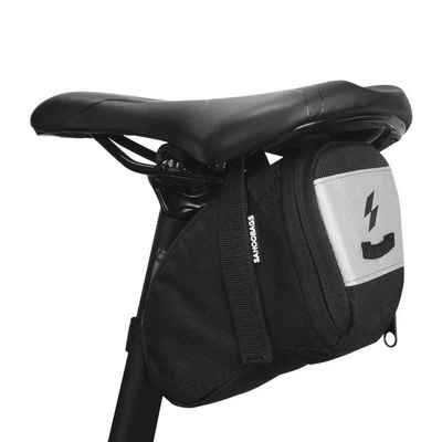 Sahoo Fahrradtasche 132003 Sattel Fahrradtasche Reißverschluss 1L schwarz