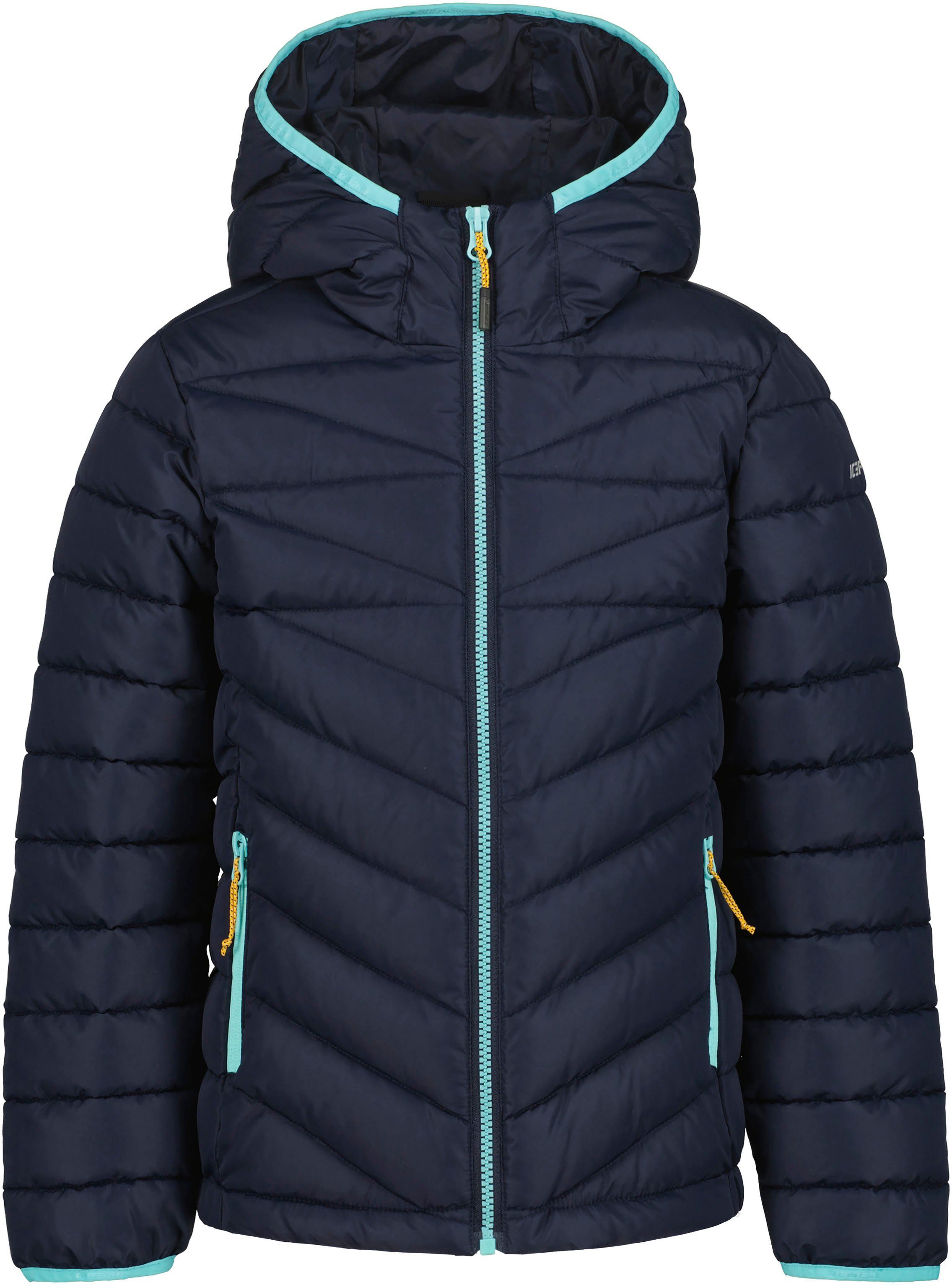 Icepeak Steppjacke Kinder dunkelblau für Wärmend Winddicht - KENYON & Atmungsaktiv &