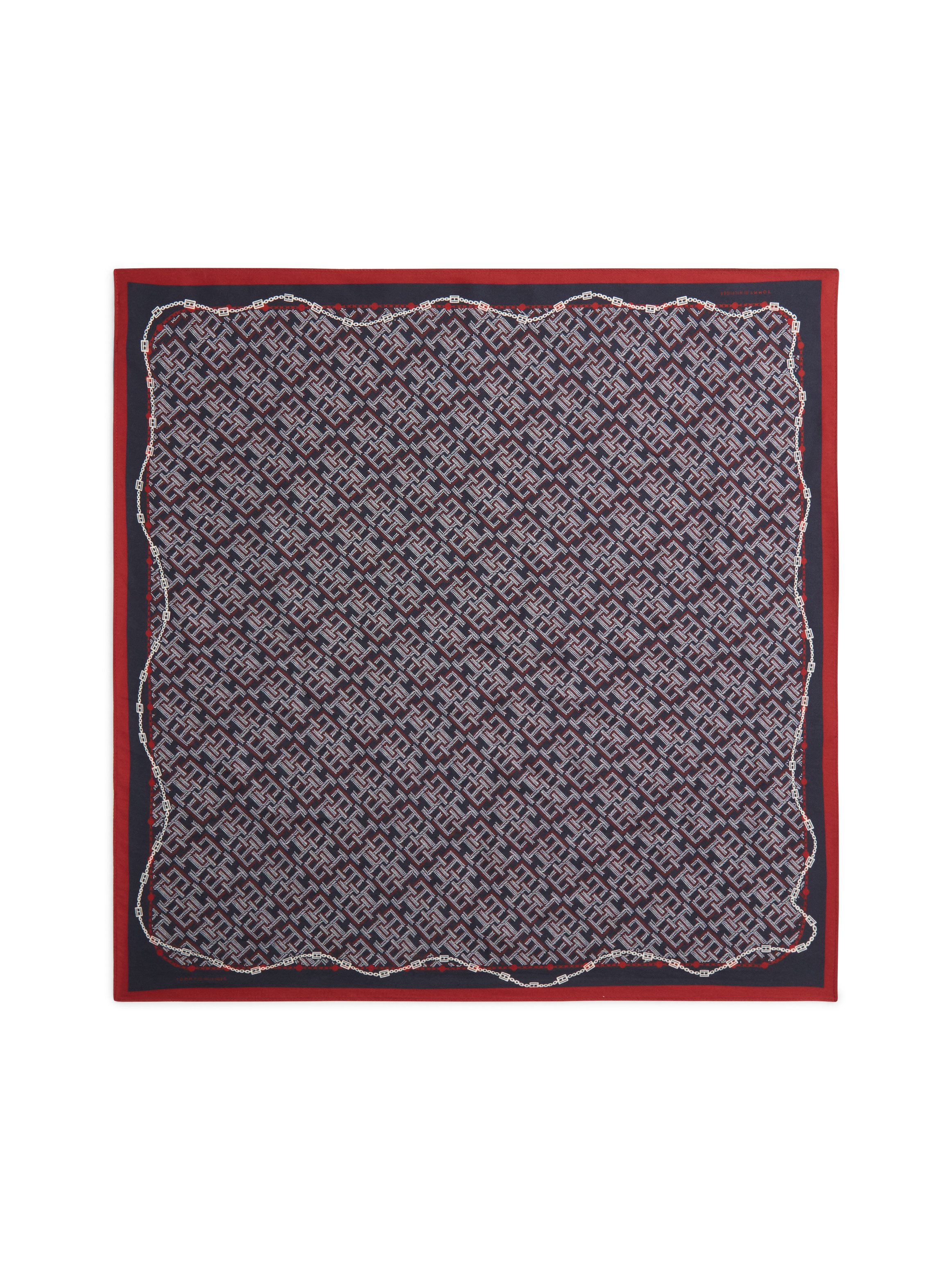Tommy Hilfiger Seidenschal TMONOGRAM SILK SQUARE, Regular fit mit Monogramprint