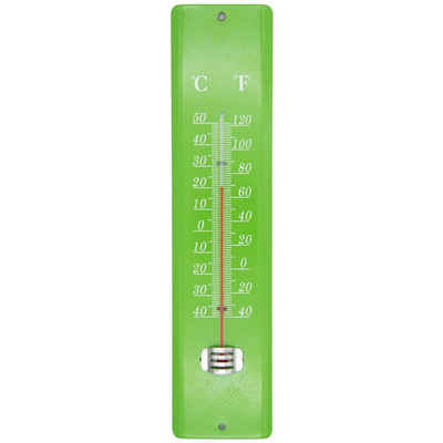 BENSON Raumthermometer Thermometer Innenthermometer Außenthermometer, Balkon, Innen, Außen, Metall, Groß, XL