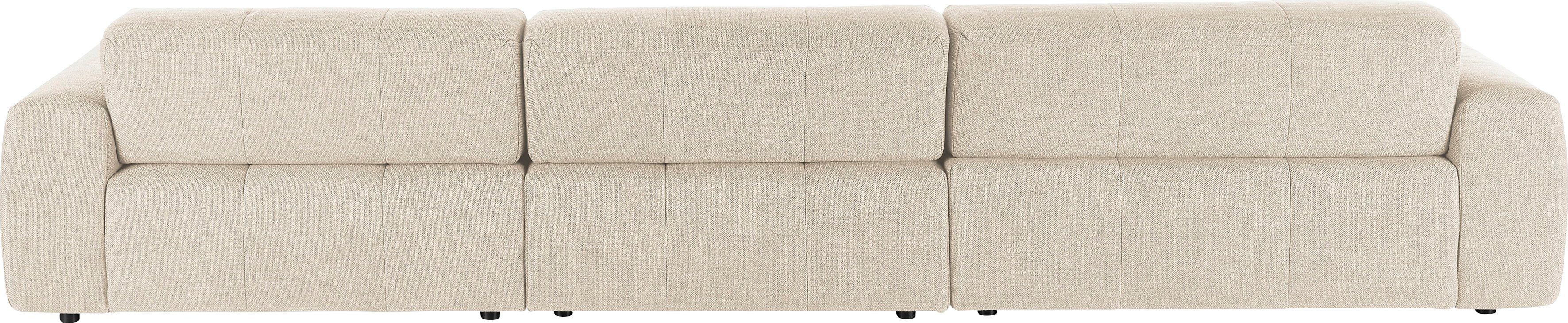3C Candy Ecksofa Yoshy mit Komfortfunktionen, modern und bequem, L-Form, Zwei verschiedene Sitztiefen durch verstellbare Rückenlehne
