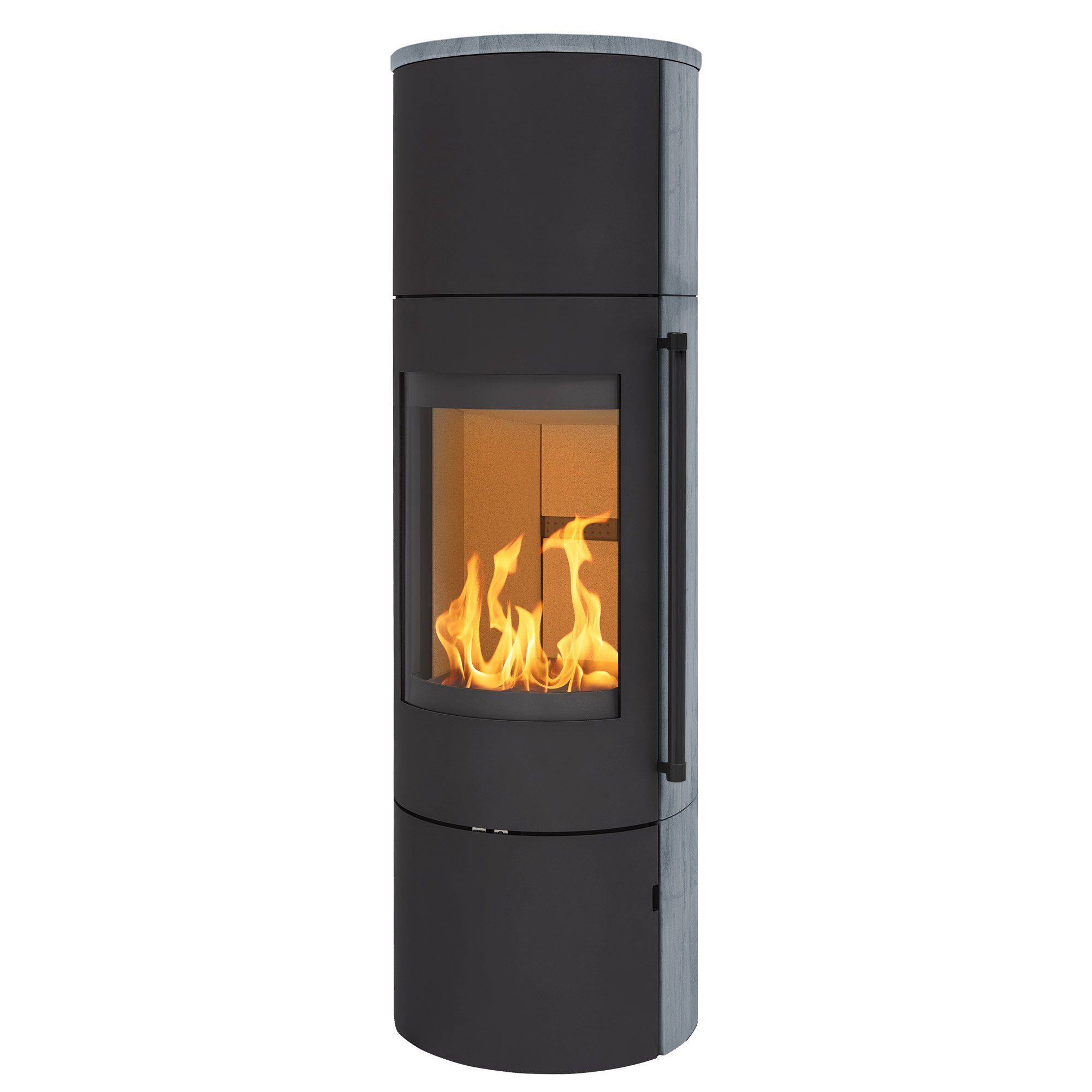 H&M Germany Kaminofen EVO 2.1 XL Naturstein-schwarz, 7 kW, Zeitbrand