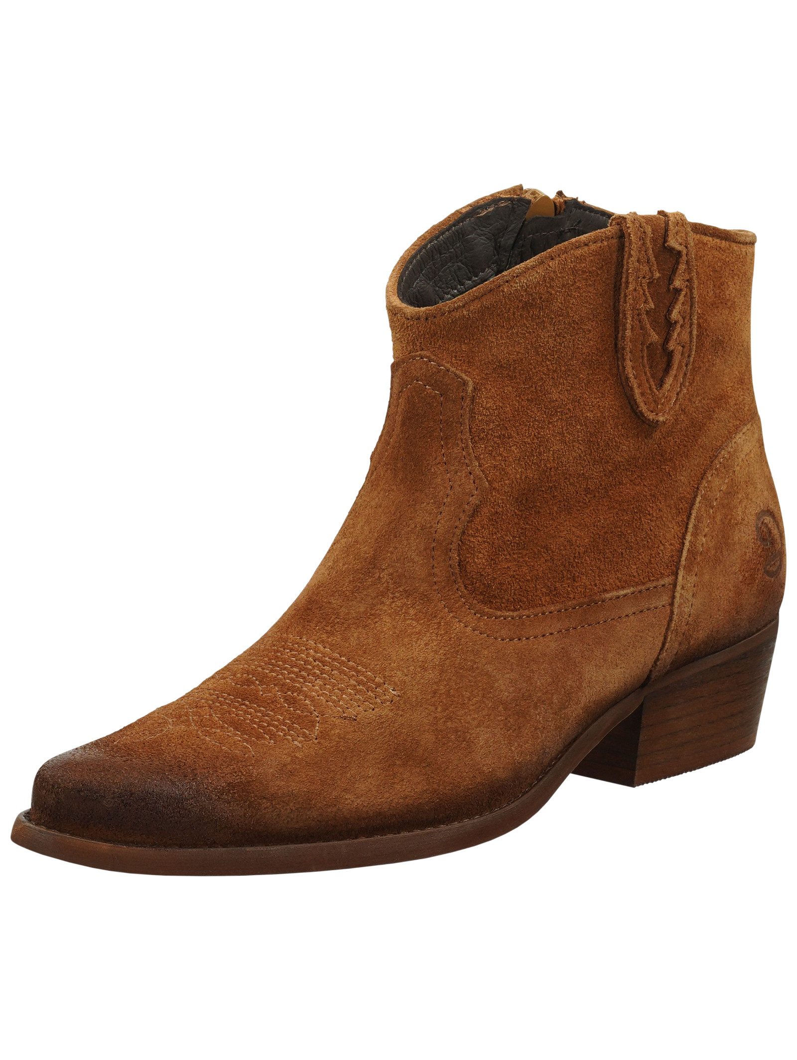 Felmini Stiefelette Leder . Cowboy Stiefelette