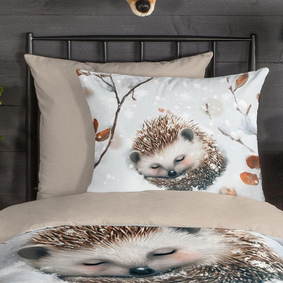 TRAUMSCHLAF Bettwäsche Igel, Flanell, 2 teilig, günstig online kaufen