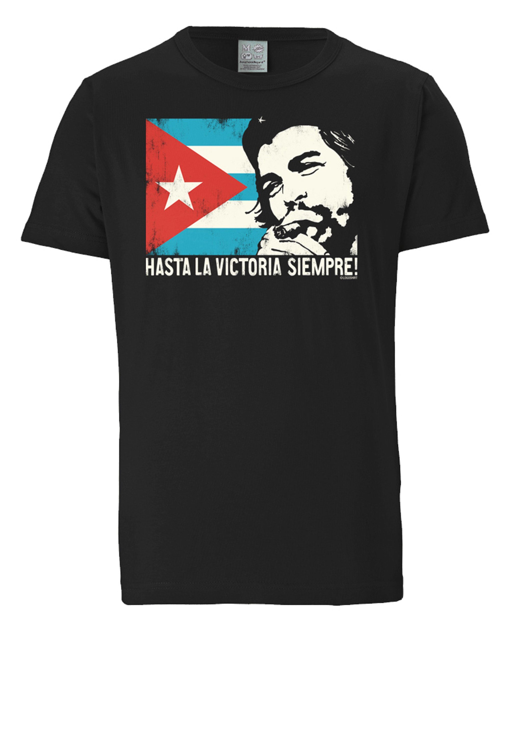 LOGOSHIRT T-Shirt Che Guevara - Cuban Flag mit lizenziertem Print – Bild 3 von 4