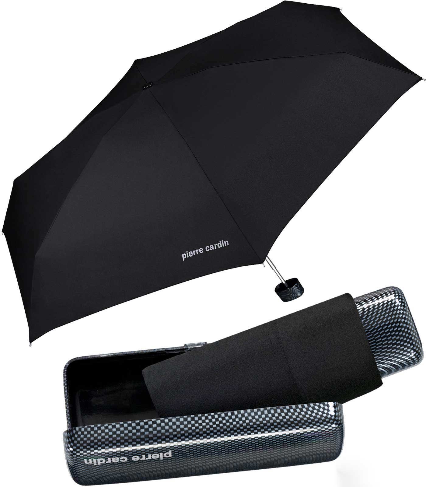 Pierre Cardin Taschenregenschirm leichter Minischirm mit Etui mybrella Noir günstig online kaufen