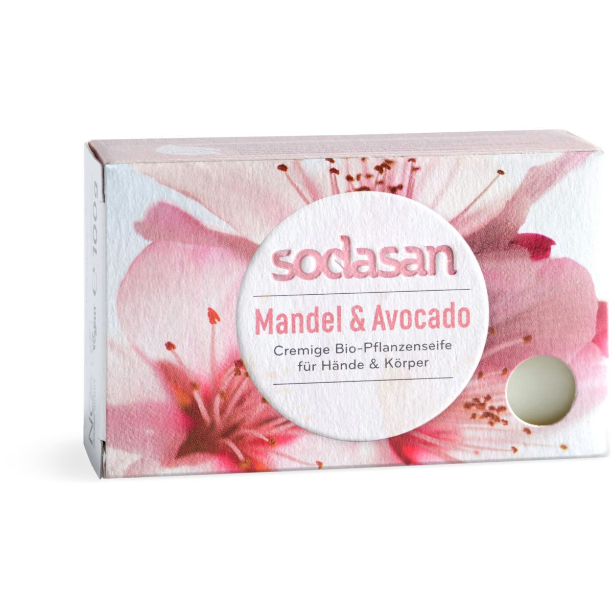 Handseife SODASAN Stückseife Mandel u. Avocado 100 g