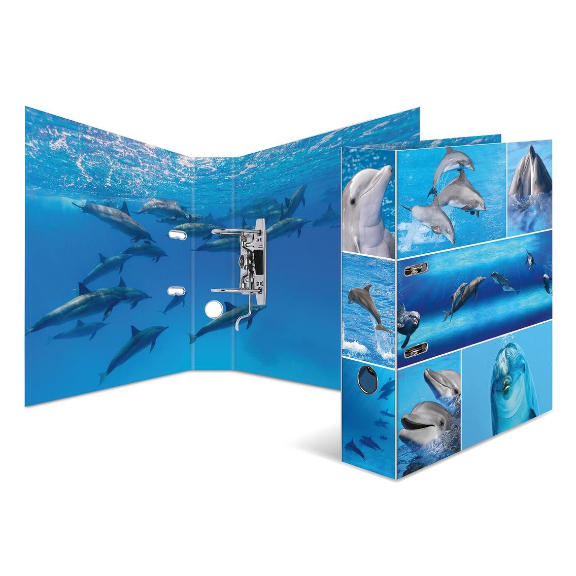 HERMA Aktenordner Herma Motivordner / DIN A4 / 70mm breit / "Delfine"