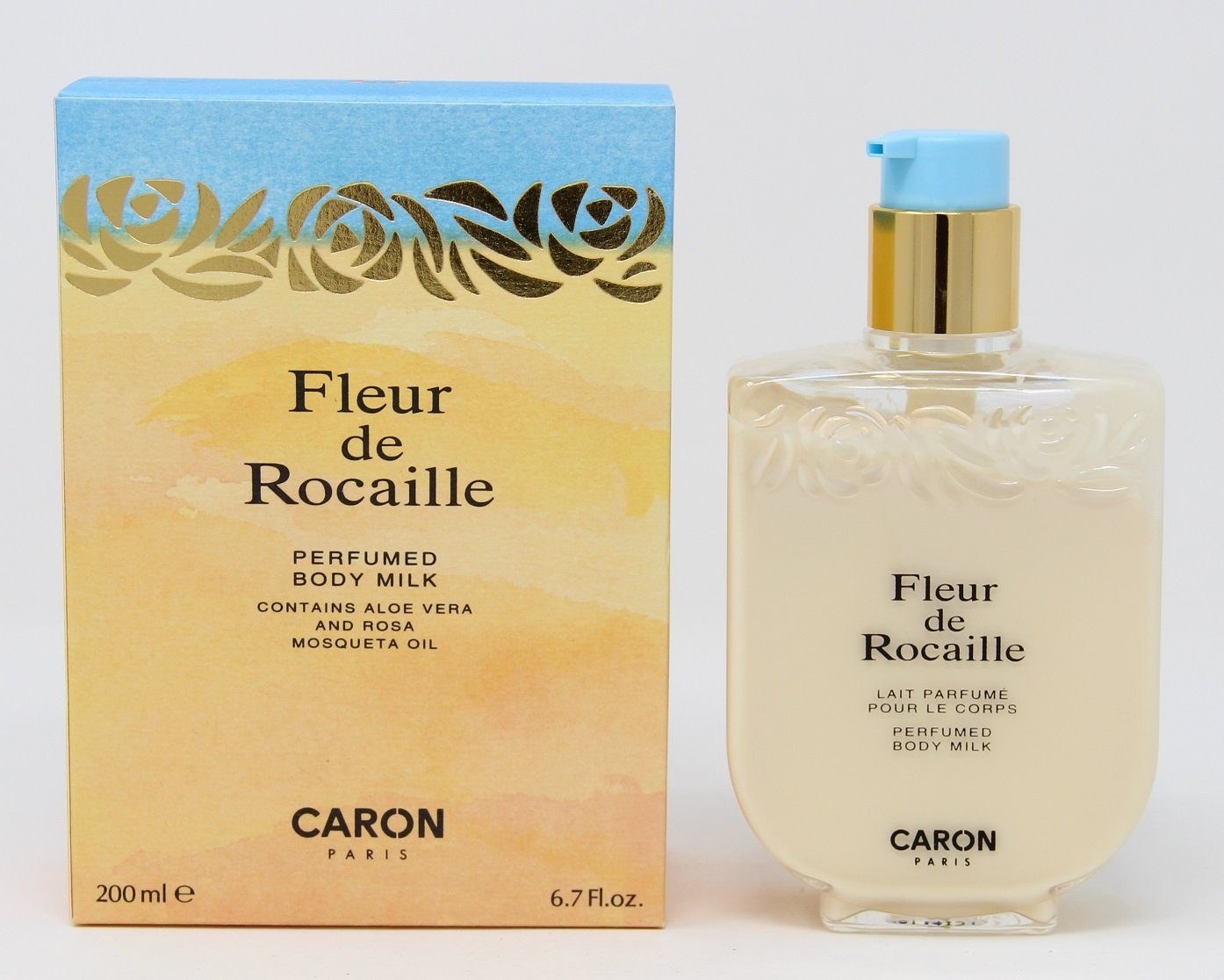 Caron Körpermilch Caron Fleur de Rocaille Perfumed Body Milk Aloe Vera And  Rosa 200ml