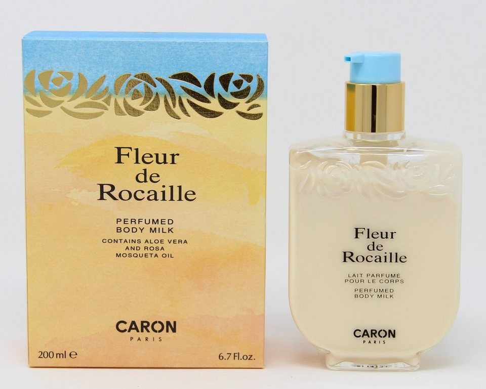 Caron Körpermilch Caron Fleur de Rocaille Perfumed Body Milk Aloe Vera And  Rosa 200ml