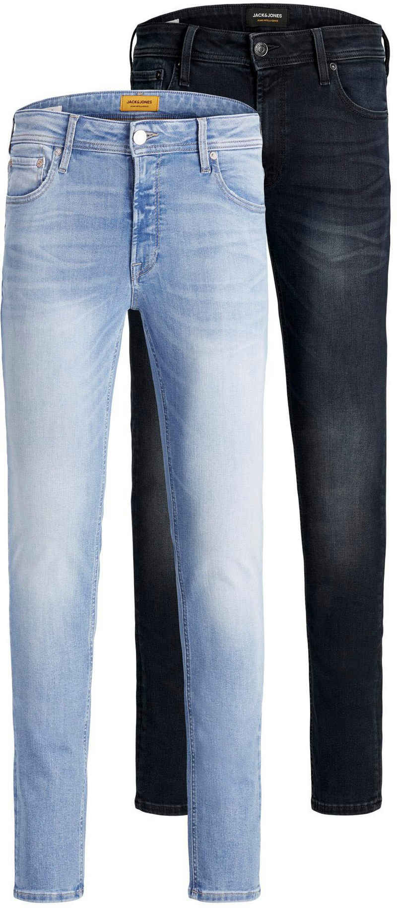 Jack & Jones Skinny-fit-Jeans LIAM ORIGINAL (Packung, 2-tlg., 2er-Pack) 2er Packung