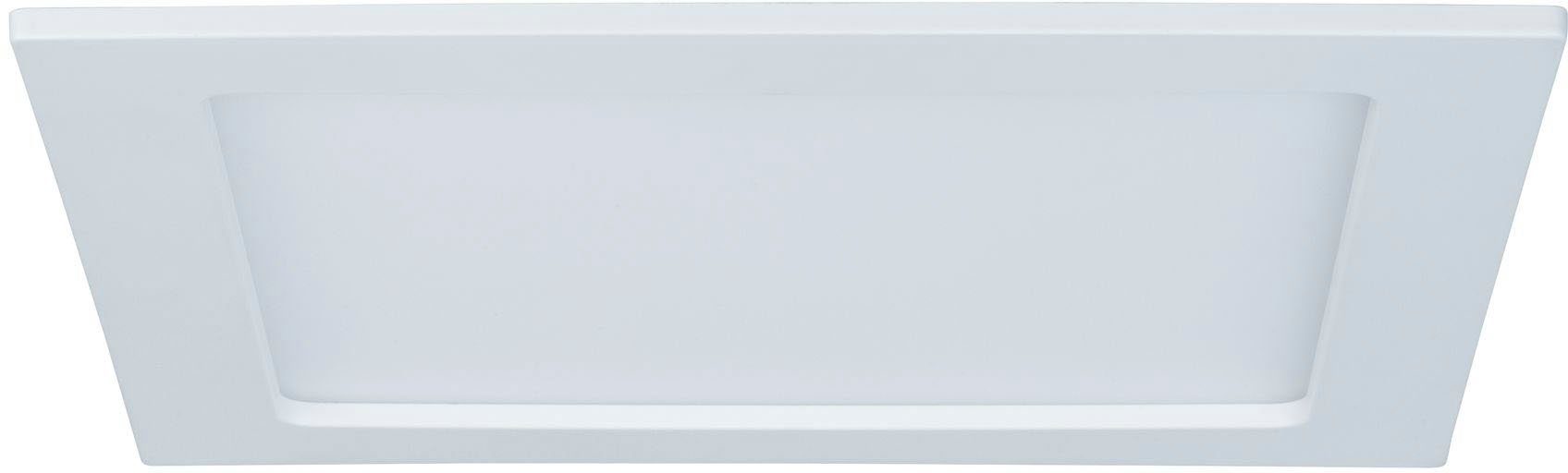 Deckenleuchte, LED spritzwassergeschützt eckig LED Neutralweiß, Paulmann Weiß Panel fest integriert, Dimmbar 9W Badleuchte IP44