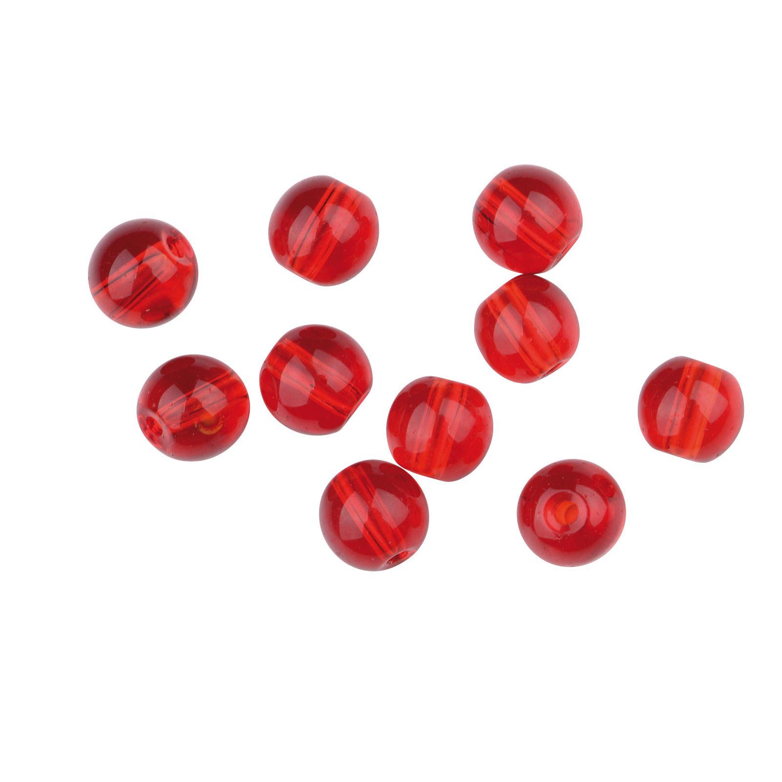 SPRO Kunstköder, Spro Round Smooth Glas Beads Glasperlen Texas & Carolina Red Ruby 4mm