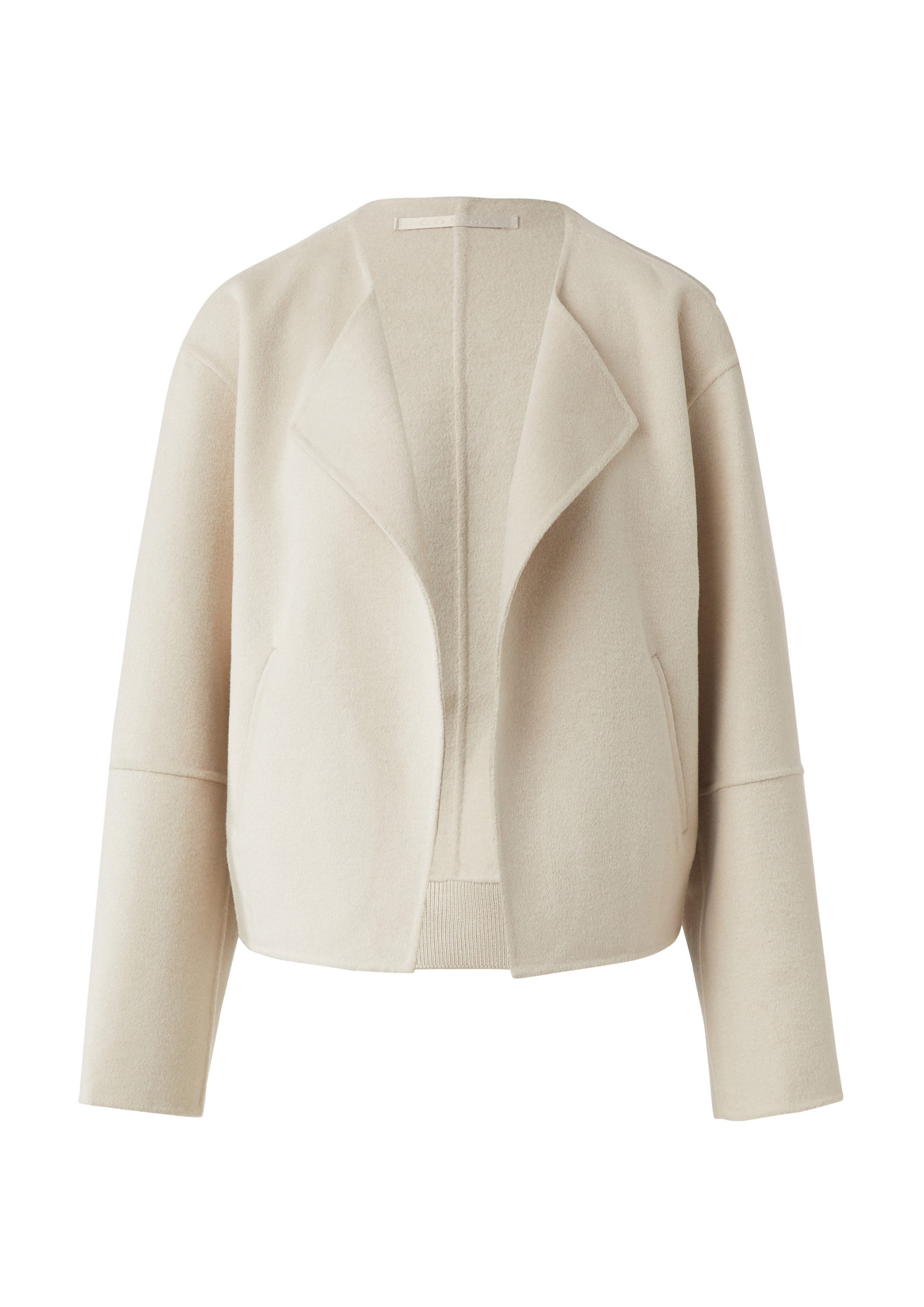 comma Funktionsjacke Outdoor-Jacke Offene Doubleface-Jacke mit Rippbündchen günstig online kaufen