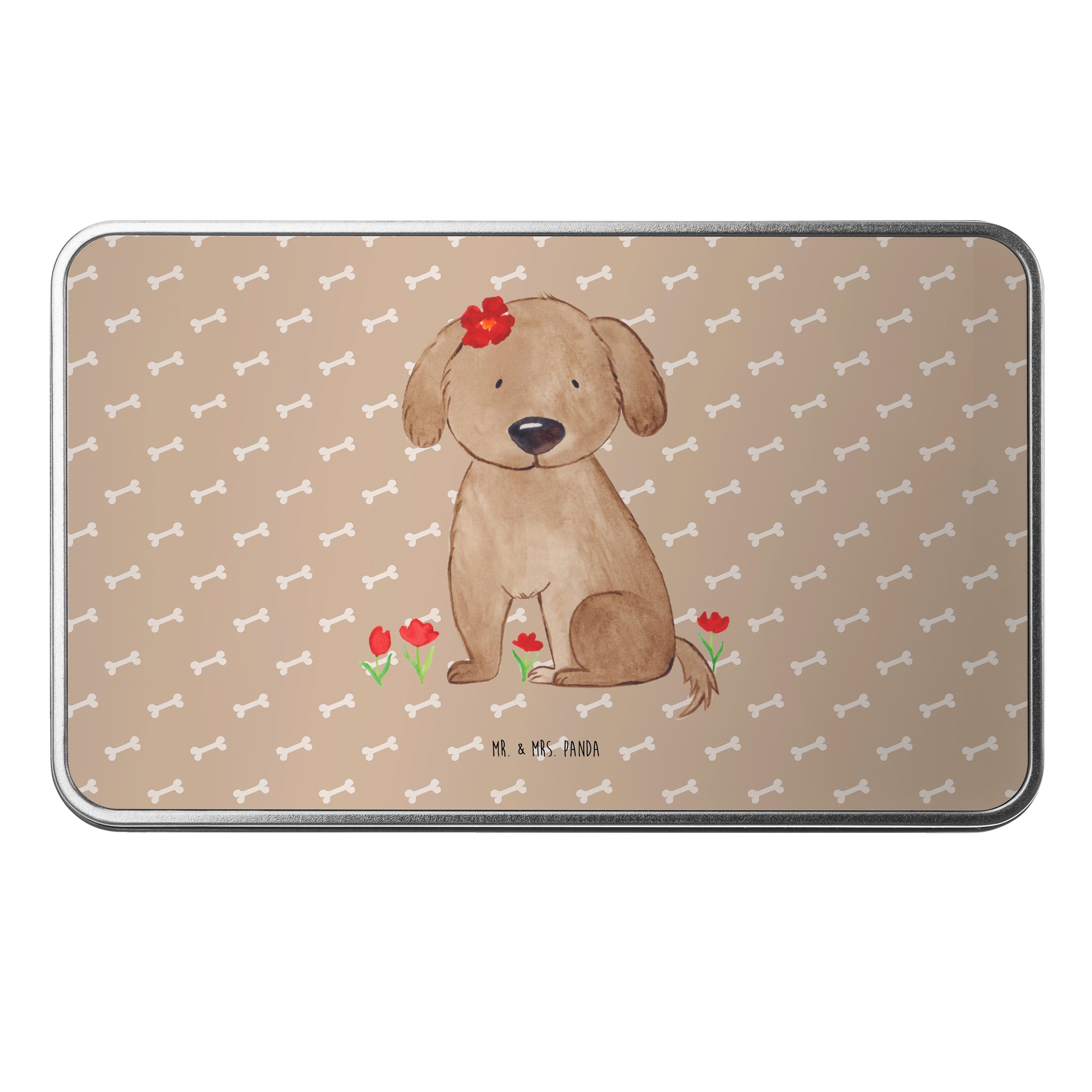 Mr. & Mrs. Panda Dose Hund Dame, Geschenkbox, Hundeglück, Liebenswert, Erinnerungsbox, Flau (Packung), Hundeglück Hunde kräuterdose