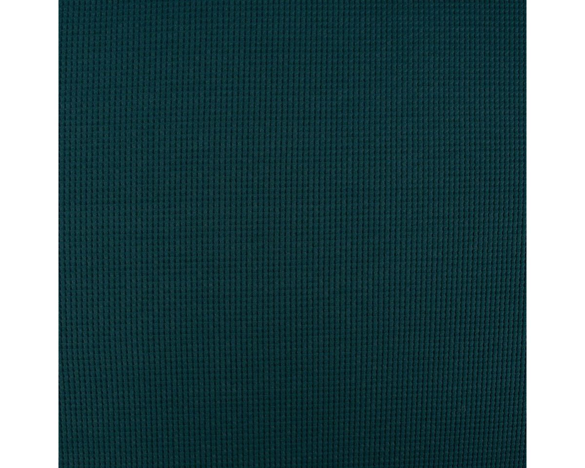 Thumbnail - SCHÖNER LEBEN. Stoff Organic Bio Waffeljersey Waffelstrick uni tannengrün 1,45m Breite, allergikergeeignet
