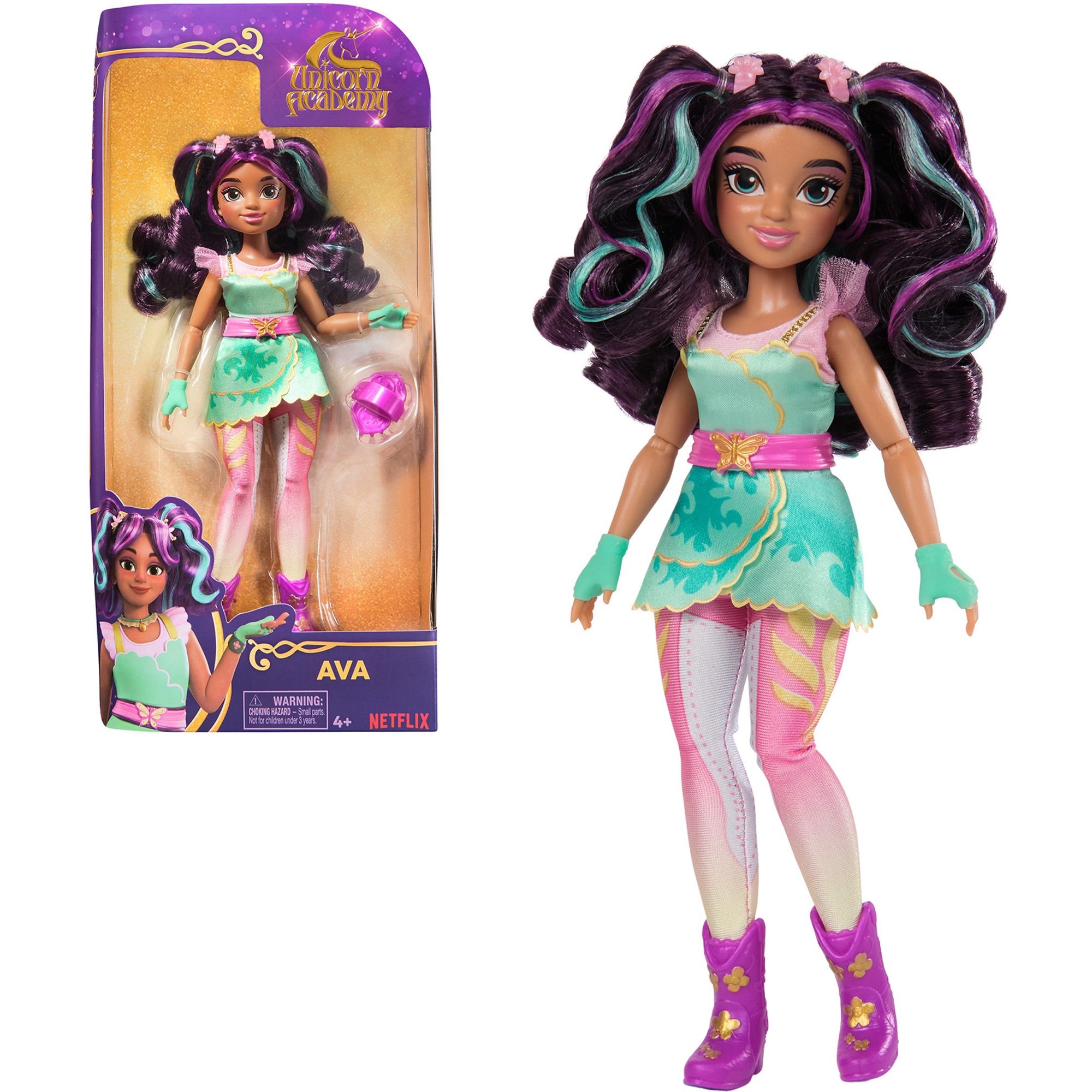Unicorn Academy Babypuppe Spin Master Unicorn Academy - Ankleidepuppe Ava, Puppe