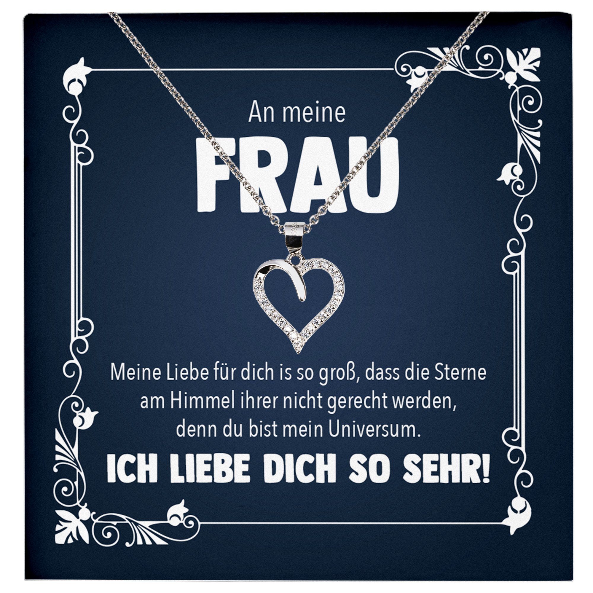 Schmuckset Ehefrau Geschenk Hochzeitstag Frauen Schmuck Valentinstag Halskette