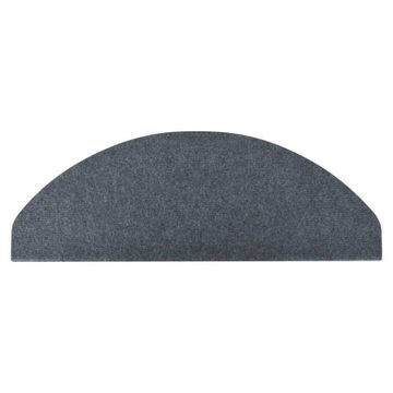 Stufenmatte Stufenmatten Selbstklebend 15 Stk 65x26 cm Grau, vidaXL, Höhe: 3 mm