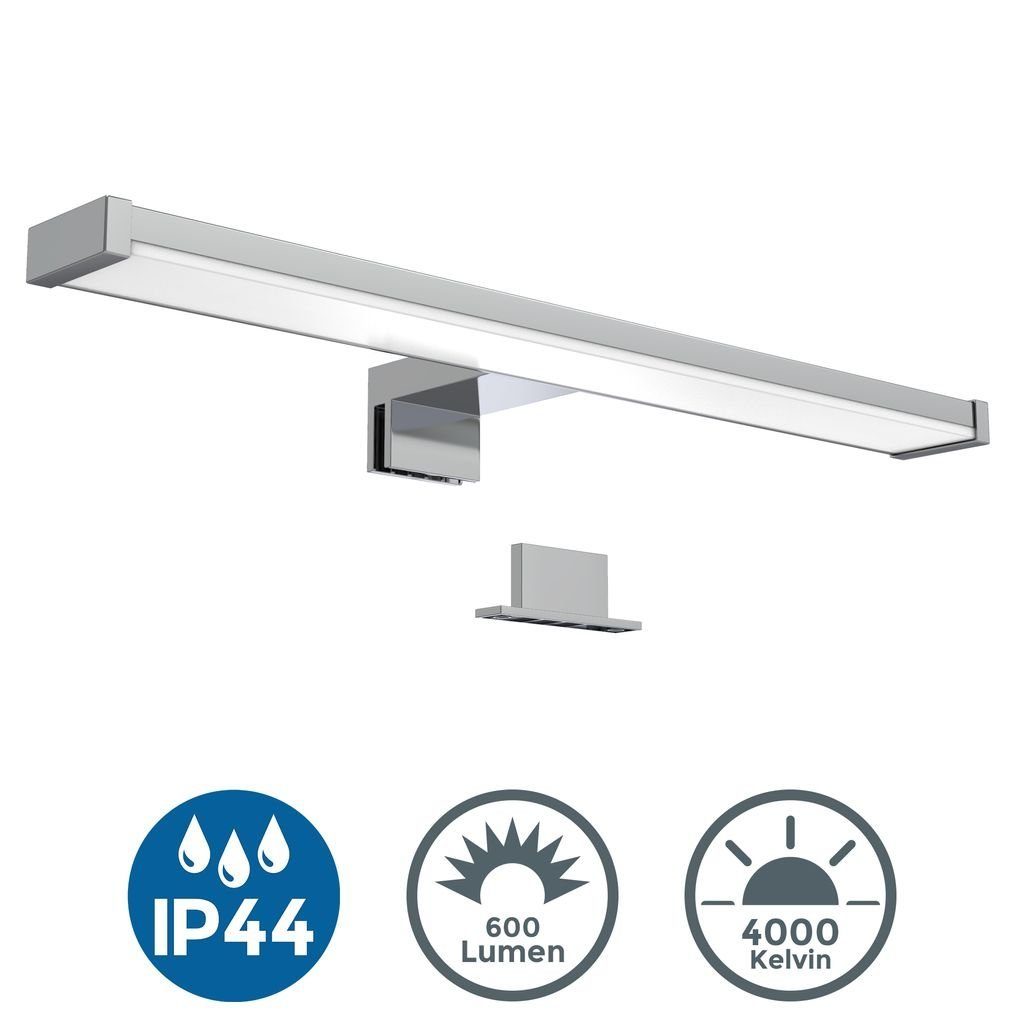 Neutralweiß, Modern Schrankleuchte Spiegellampe fest LED Wandleuchte 7W integriert, 600lm - BKL1230, 40cm Schminklicht B.K.Licht Badezimmer 4.000K IP44