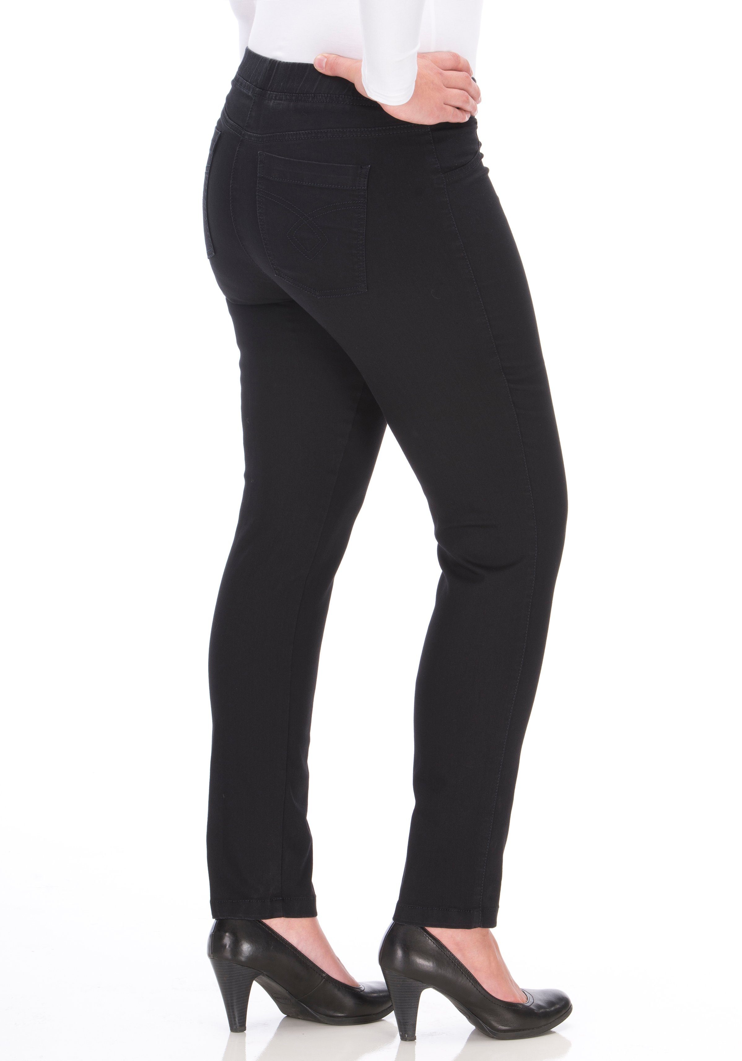 KjBRAND Jeansjeggings JENNY angenehm weiche Quer-Stretch Qualität